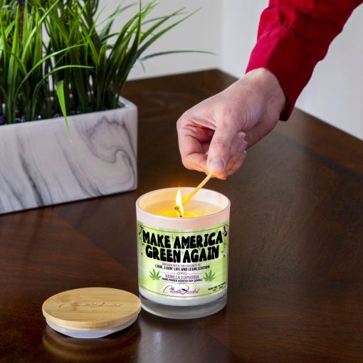 Make America Green Again Lighting Candle