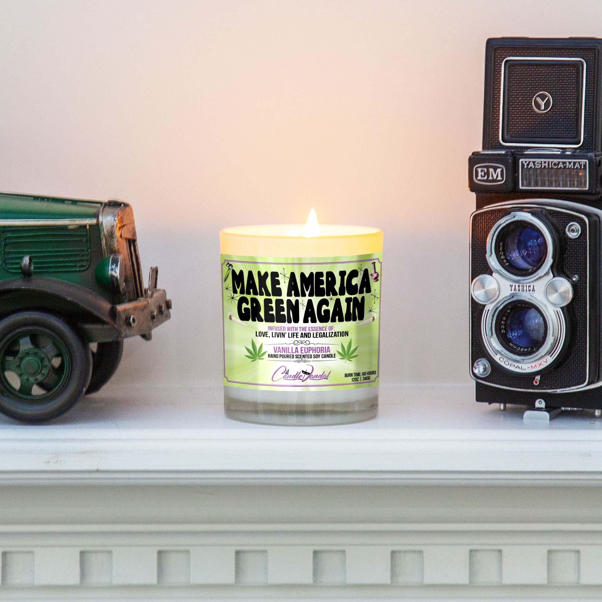 Make America Green Again Mantle Candle Make America Green Again Mantle Candle