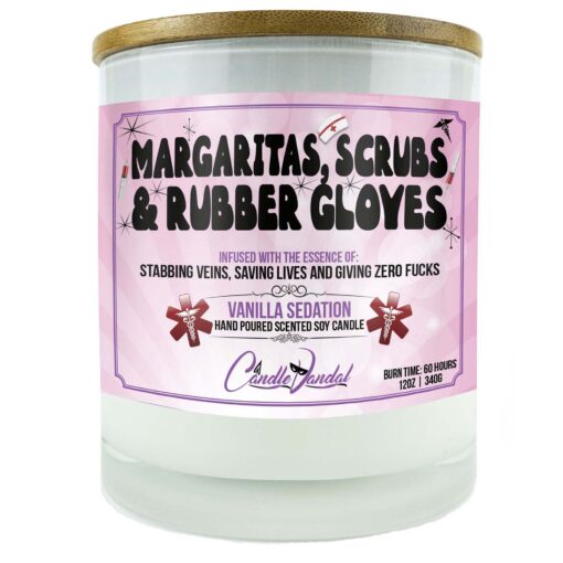 Margaritas Scubs and Rubber Gloves Candle
