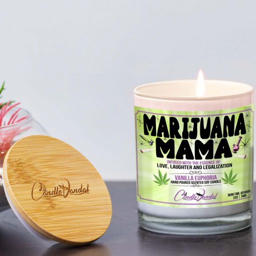 Marijuana Mama Lid And Candle
