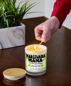Marijuana Mama Lighting Candle