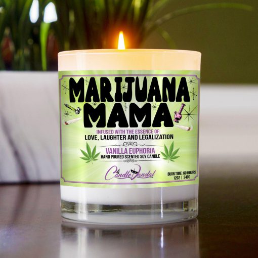 Marijuana Mama Table Candle