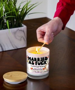 Married As Fuck Lighting Candle