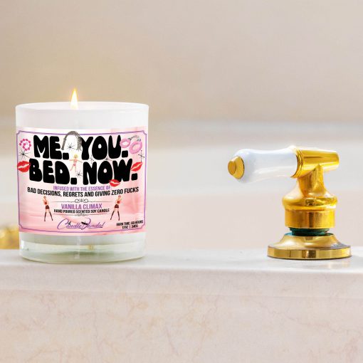Me You Bed Now Bathtub Side Candle