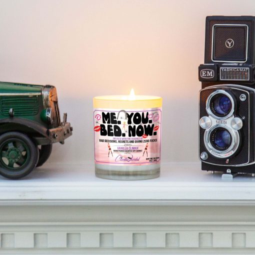 Me You Bed Now Mantle Candle
