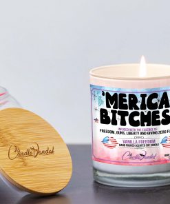 Merica Bitches Lid And Candle