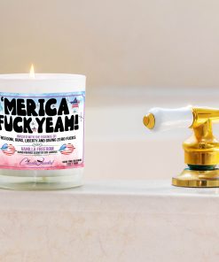 Merica Fuck Yeah Bathtub Side Candle