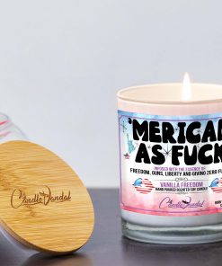 Merican As Fuck Lid And Candle