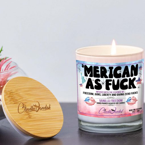 Merican As Fuck Lid And Candle