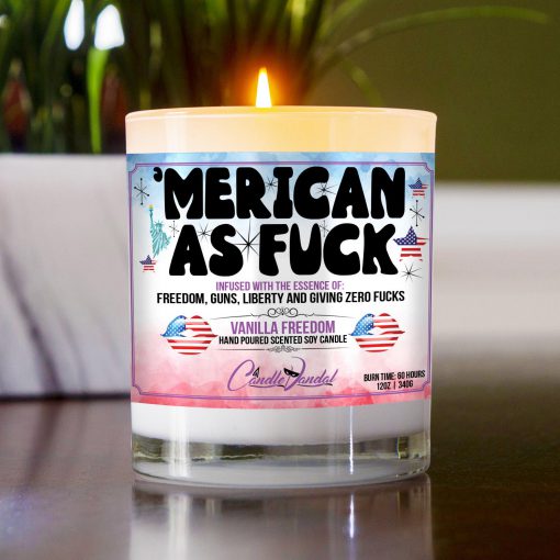 Merican As Fuck Table Candle