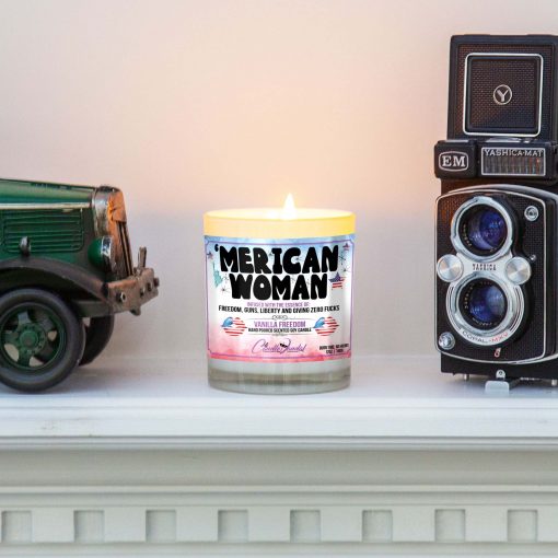 Merican Woman Mantle Candle