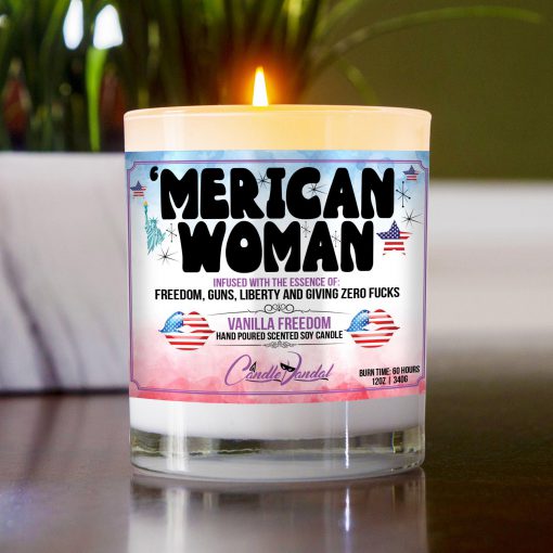 Merican Woman Table Candle