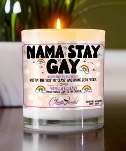 Nama Stay Gay Table Candle