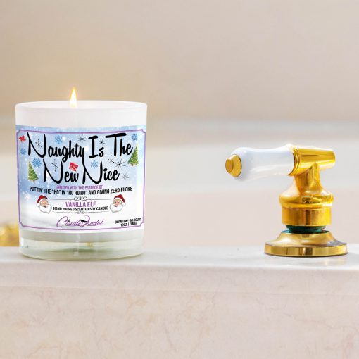 Naughty is The New Nice Bathtub Side Candle