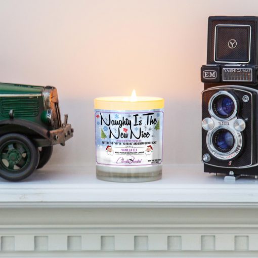 Naughty is The New Nice Mantle Candle