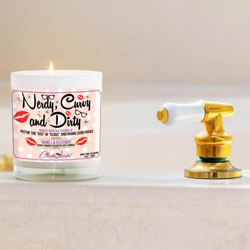 Nerdy Curvy and Dirty Bathtub Side Candle