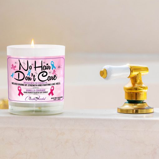 No Hair Don’t Care Bathtub Side Candle