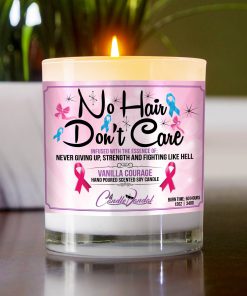 No Hair Don’t Care Table Candle