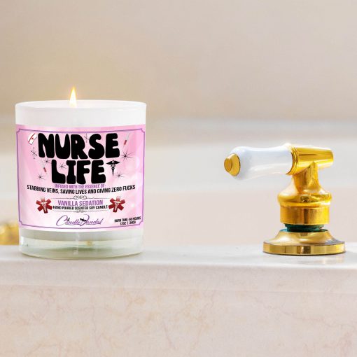 Nurse Life Bathtub Side Candle