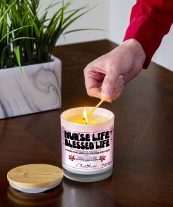 Nurse Life Blessed Life Lighting Candle