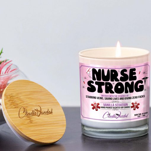Nurse Strong Lid And Candle