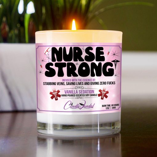 Nurse Strong Table Candle