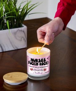 Nurses Fuckin Rock Lighting Candle