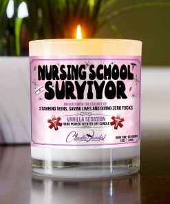 Nursing School Survivor Table Candle