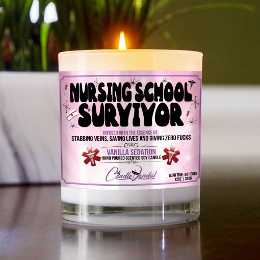 Nursing School Survivor Table Candle