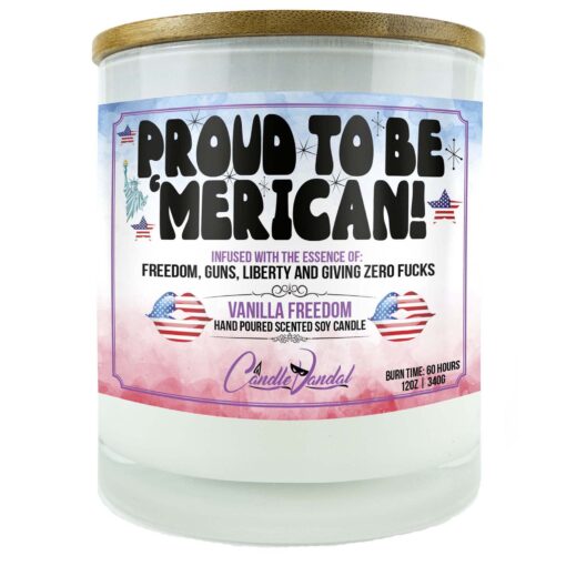 Proud To Be 'Merican Candle