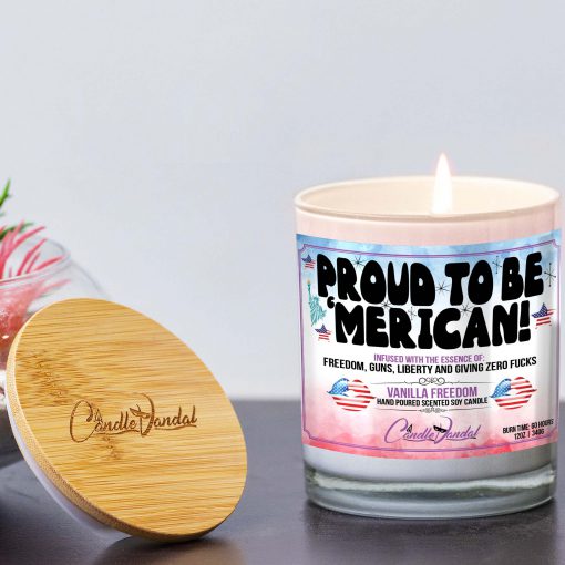 Proud To Be Merican Lid And Candle