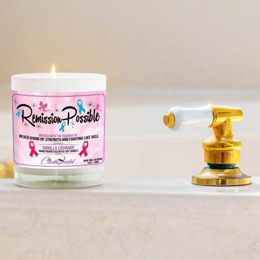 Remission Possible Bathtub Side Candle