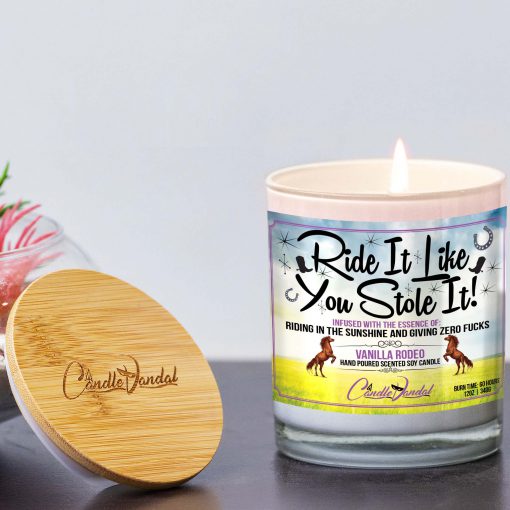 Ride It Like You Stole It Lid And Candle
