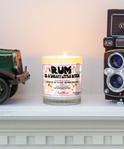 Rum Is A Sneaky Little Bitch Mantle Candle