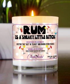 Rum Is A Sneaky Little Bitch Table Candle