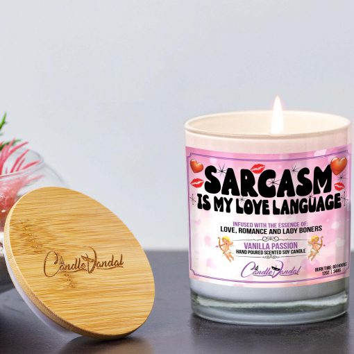 Sarcasm Is My Love Language Lid And Candle