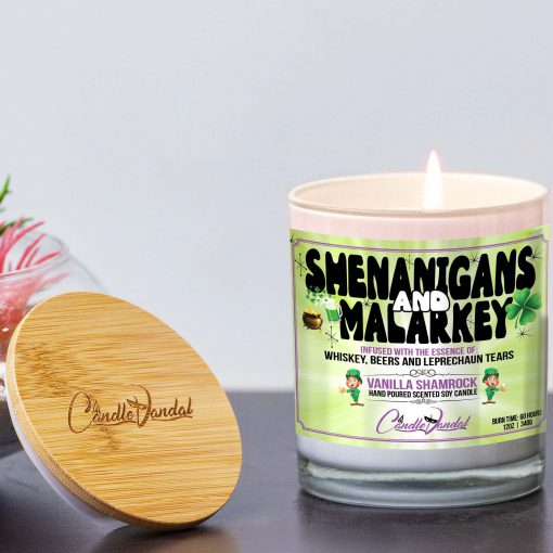 Shenanigans And Malarkey Lid And Candle