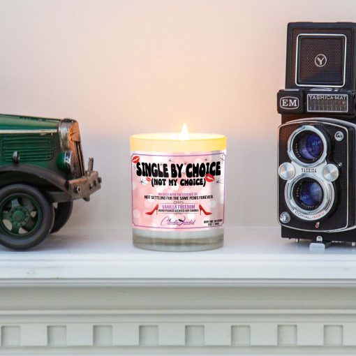 Single By Choice Not My Choice Mantle Candle