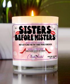 Sisters Before Misters Table Candle