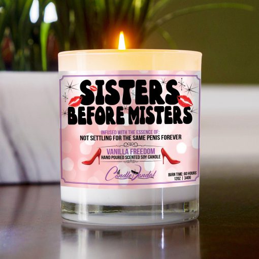 Sisters Before Misters Table Candle