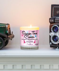 Stronger Than Cancer Mantle Candle