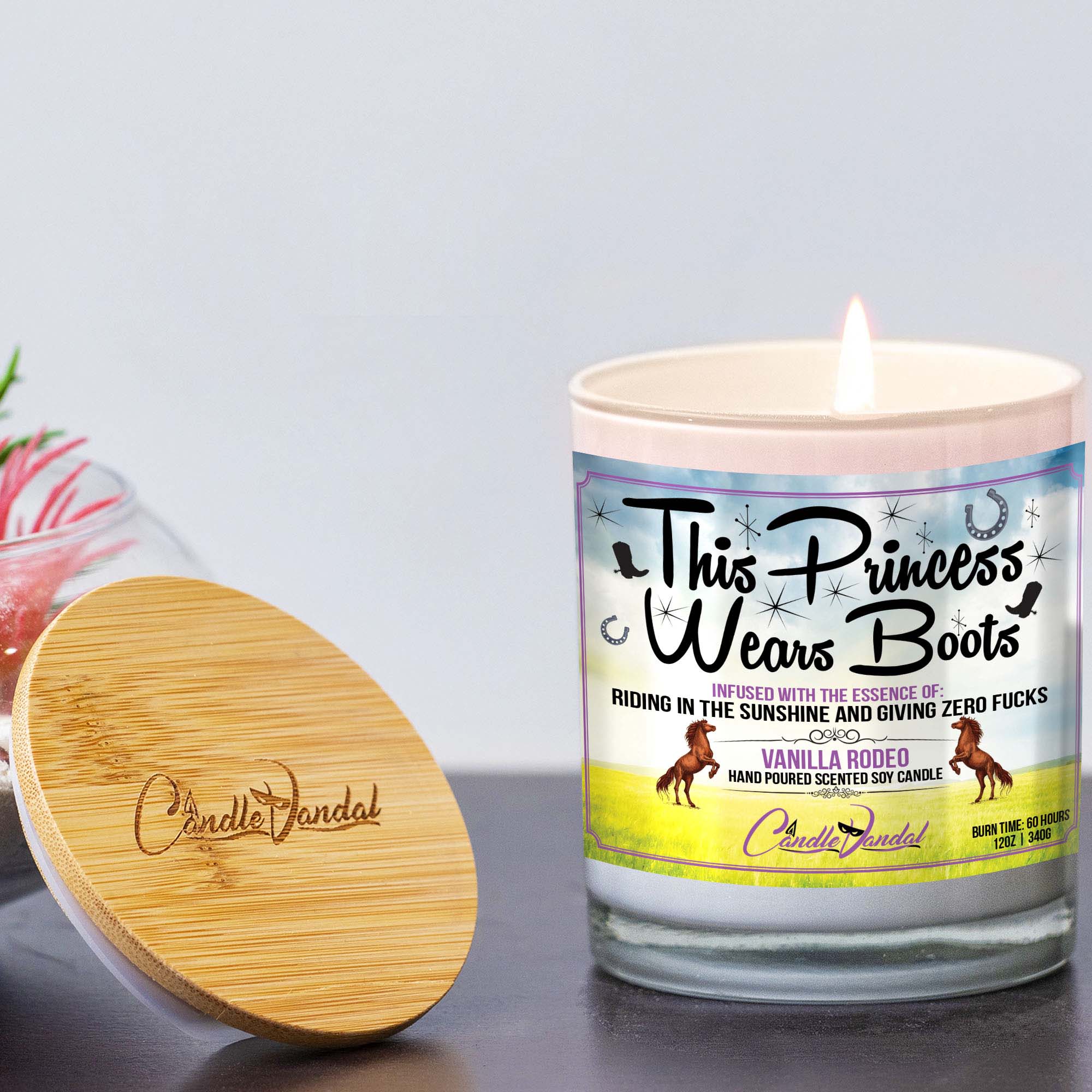 This Princess Wears Boots Lid And Candle This Princess Wears Boots Lid And Candle