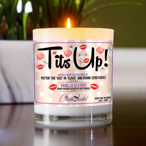 Tits Up Table Candle