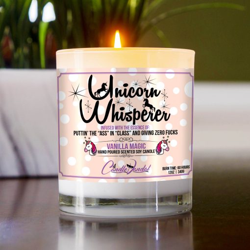 Unicorn Whisperer Table Candle