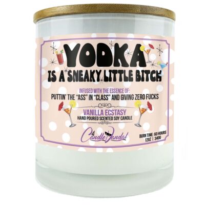 Vodka Is A Sneaky Little Bitch Candle