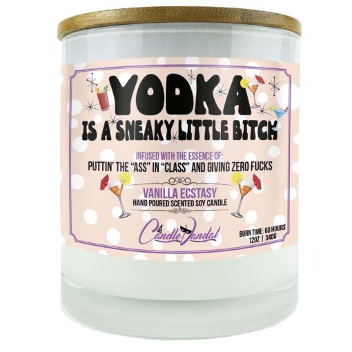 Vodka Is A Sneaky Little Bitch Candle