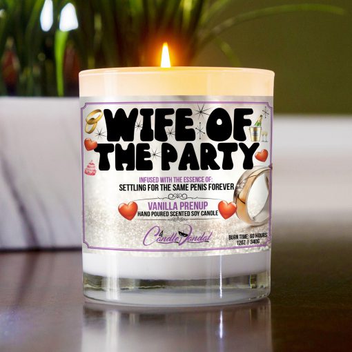 Wife Of The Party Table Candle