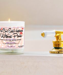 You Can’t Spell Happiness Without Penis Bathtub Side Candle